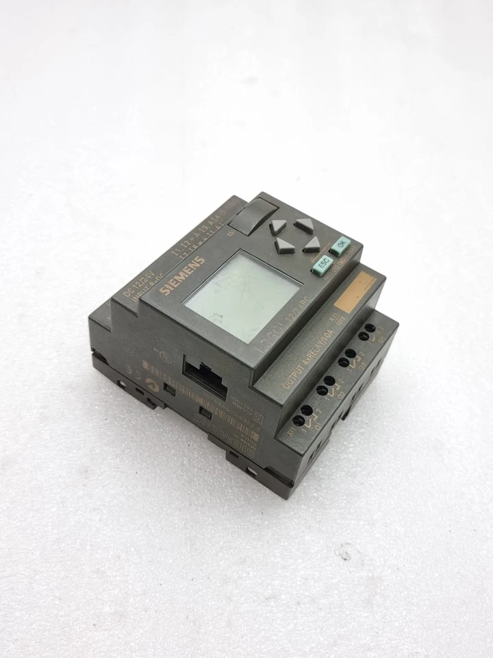 Siemens 6ED1052-1MD00-0BA6 12/24Rc Logo Controller Module (Tested as Photo)